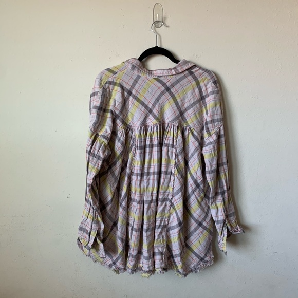 Free People Seeking Starlight Plaid Top Moondrop - Picture 7 of 7